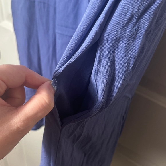 Chic Blue Ruffled Mini Dress - Picture 5 of 6